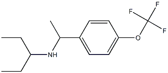 pentan-3-yl({1-[4-(trifluoromethoxy)phenyl]ethyl})amine Struktur