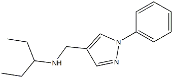 pentan-3-yl[(1-phenyl-1H-pyrazol-4-yl)methyl]amine|