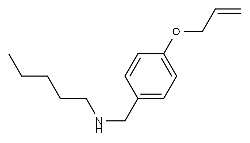 pentyl({[4-(prop-2-en-1-yloxy)phenyl]methyl})amine|