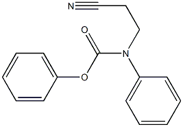 phenyl N-(2-cyanoethyl)-N-phenylcarbamate Structure