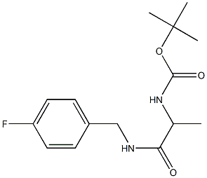 tert-butyl 2-[(4-fluorobenzyl)amino]-1-methyl-2-oxoethylcarbamate