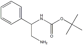 tert-butyl 2-amino-1-phenylethylcarbamate Struktur