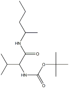 tert-butyl 2-methyl-1-{[(1-methylbutyl)amino]carbonyl}propylcarbamate Structure