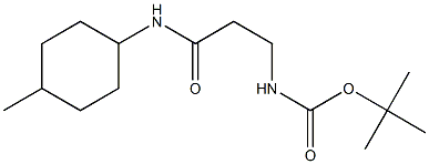 tert-butyl 3-[(4-methylcyclohexyl)amino]-3-oxopropylcarbamate