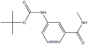 tert-butyl 3-[(methylamino)carbonyl]phenylcarbamate Structure