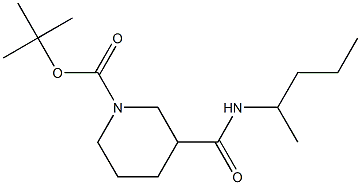 tert-butyl 3-{[(1-methylbutyl)amino]carbonyl}piperidine-1-carboxylate Struktur