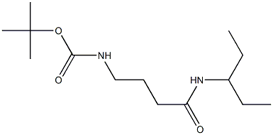 tert-butyl 4-[(1-ethylpropyl)amino]-4-oxobutylcarbamate Struktur