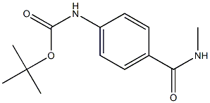 tert-butyl 4-[(methylamino)carbonyl]phenylcarbamate Struktur