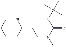 tert-butyl N-methyl-N-[2-(piperidin-2-yl)ethyl]carbamate Struktur