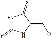 2,4-Imidazolidinedithione,  5-(chloromethylene)- Struktur