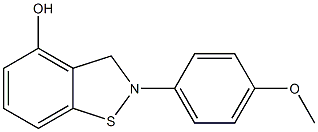 2-(4-METHOXY-PHENYL)-2,3-DIHYDRO-BENZO[D]ISOTHIAZOL-4-OL, , 结构式