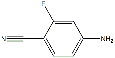 2-fluoro-4-aminobenzonitrile 化学構造式
