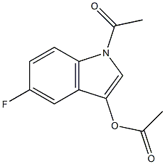 Acetic  acid  1-acetyl-5-fluoro-1H-indol-3-yl  ester Struktur