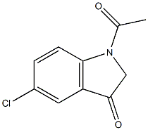 1-Acetyl-5-chloro-1,2-dihydro-indol-3-one Struktur