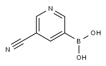 5-氰基吡啶-3-硼酸, , 结构式