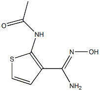 N-{3-[amino(hydroxyimino)methyl]-2-thienyl}acetamide Struktur