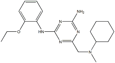 N-(4-amino-6-{[cyclohexyl(methyl)amino]methyl}-1,3,5-triazin-2-yl)-N-(2-ethoxyphenyl)amine