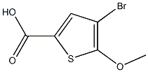 4-bromo-5-methoxy-2-thiophenecarboxylic acid Structure