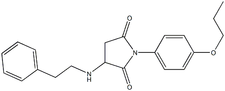 3-[(2-phenylethyl)amino]-1-(4-propoxyphenyl)-2,5-pyrrolidinedione