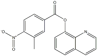 8-quinolinyl 4-nitro-3-methylbenzoate Structure