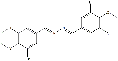 3-bromo-4,5-dimethoxybenzaldehyde (3-bromo-4,5-dimethoxybenzylidene)hydrazone Structure