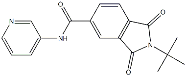 2-tert-butyl-1,3-dioxo-N-pyridin-3-ylisoindoline-5-carboxamide Structure