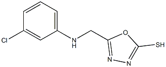 5-[(3-chloroanilino)methyl]-1,3,4-oxadiazole-2-thiol Structure