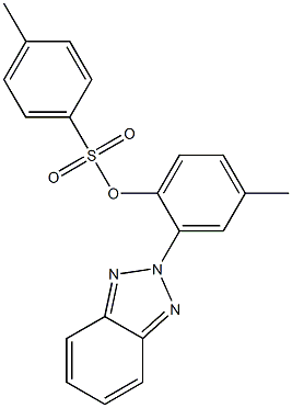 2-(2H-1,2,3-benzotriazol-2-yl)-4-methylphenyl 4-methylbenzenesulfonate Structure