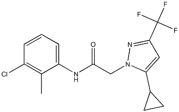 N-(3-chloro-2-methylphenyl)-2-[5-cyclopropyl-3-(trifluoromethyl)-1H-pyrazol-1-yl]acetamide