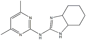 N-(3a,4,5,6,7,7a-hexahydro-1H-benzimidazol-2-yl)-N-(4,6-dimethyl-2-pyrimidinyl)amine Structure