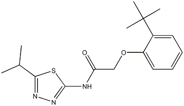 2-(2-tert-butylphenoxy)-N-(5-isopropyl-1,3,4-thiadiazol-2-yl)acetamide