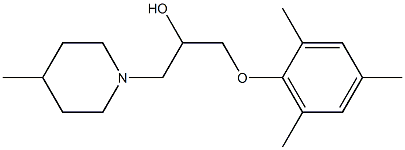 1-(mesityloxy)-3-(4-methyl-1-piperidinyl)-2-propanol Structure