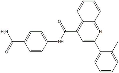 N-[4-(aminocarbonyl)phenyl]-2-(2-methylphenyl)-4-quinolinecarboxamide