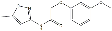 2-(3-methoxyphenoxy)-N-(5-methyl-3-isoxazolyl)acetamide
