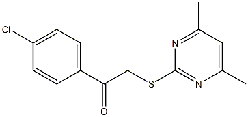1-(4-chlorophenyl)-2-[(4,6-dimethyl-2-pyrimidinyl)sulfanyl]ethanone