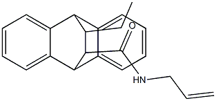 N-allyl-16-ethyltetracyclo[6.6.2.0~2,7~.0~9,14~]hexadeca-2,4,6,9,11,13-hexaene-15-carboxamide 化学構造式
