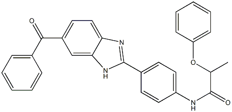 N-[4-(6-benzoyl-1H-benzimidazol-2-yl)phenyl]-2-phenoxypropanamide