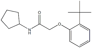 2-(2-tert-butylphenoxy)-N-cyclopentylacetamide