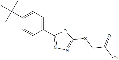 2-{[5-(4-tert-butylphenyl)-1,3,4-oxadiazol-2-yl]sulfanyl}acetamide