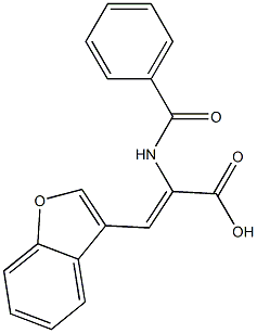 3-(1-benzofuran-3-yl)-2-(benzoylamino)acrylic acid