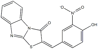 2-{4-hydroxy-3-nitrobenzylidene}[1,3]thiazolo[3,2-a]benzimidazol-3(2H)-one