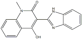 3-(1H-benzimidazol-2-yl)-4-hydroxy-1-methyl-2(1H)-quinolinone Structure