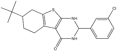 7-tert-butyl-2-(3-chlorophenyl)-2,3,5,6,7,8-hexahydro[1]benzothieno[2,3-d]pyrimidin-4(1H)-one