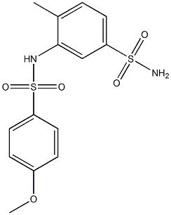 3-{[(4-methoxyphenyl)sulfonyl]amino}-4-methylbenzenesulfonamide Struktur