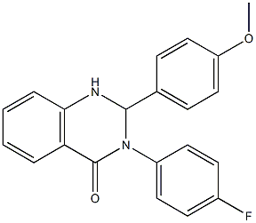  3-(4-fluorophenyl)-2-(4-methoxyphenyl)-2,3-dihydro-4(1H)-quinazolinone