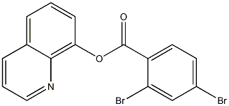 8-quinolinyl 2,4-dibromobenzoate Structure