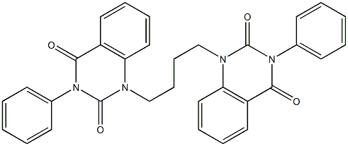 1-[4-(2,4-dioxo-3-phenyl-3,4-dihydro-1(2H)-quinazolinyl)butyl]-3-phenyl-2,4(1H,3H)-quinazolinedione Structure