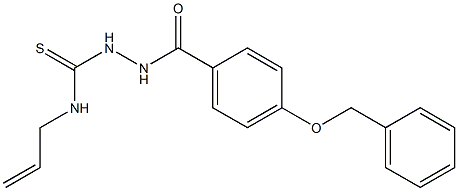 N-allyl-2-[4-(benzyloxy)benzoyl]hydrazinecarbothioamide Struktur
