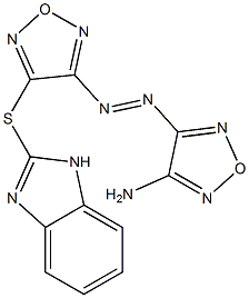 4-{[4-(1H-benzimidazol-2-ylsulfanyl)-1,2,5-oxadiazol-3-yl]diazenyl}-1,2,5-oxadiazol-3-ylamine