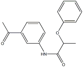 N-(3-acetylphenyl)-2-phenoxypropanamide Structure